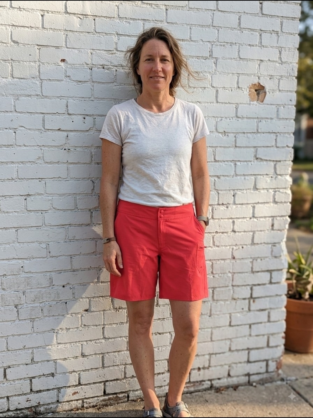 L.L Bean Women's Coral Utility Board Shorts Surf Resortwear